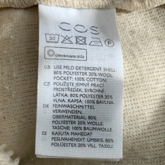 COS Sherpa Teddy Crew Sweater - Picture 8 of 9